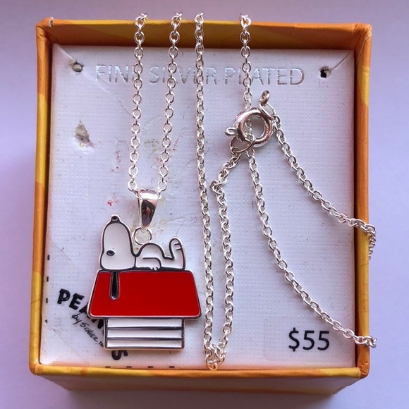 JCM Jewelry Peanuts Snoopy Fine Silver Plated Necklace Poshmark